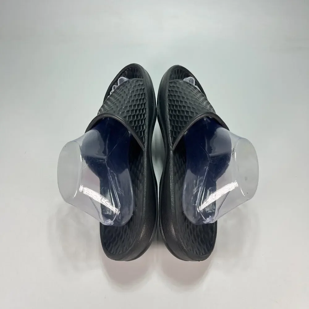 Crane Sport Black Lightweight Water Resistant Shower Slide Sandals Men's Size 10